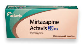 Mirtazapine is een geneesmiddel uit de groep van tetracyclische antidepressiva. Het wordt ook toegepast voor de behandeling van slapeloosheid (niet geregistreerd gebruik). De chemische structuur van deze stoffen bevat vier ringen. Van mirtazapine bestaan twee stereo-isomeren die elkaars spiegelbeeld zijn, de (R)- en (S)-vormen. Voor de commerciële producten gebruikt men een racemaat van evenveel (R)- als (S)-mirtazapine. Mirtazapine werd in 1976 geoctrooieerd door Organon, en wordt verkocht onder de merknamen Remeron en Remergon. De looptijd van het Amerikaans octrooi, normaal 20 jaar vanaf de aanvraag van het octrooi[1] werd verlengd tot 14 juni 1998 omdat het product pas in 1996 werd toegelaten op de markt. Het is inmiddels ook als generiek geneesmiddel verkrijgbaar.