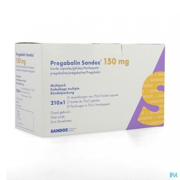 PREGABALIN SANDOZ 150MG 210 TABLETTEN